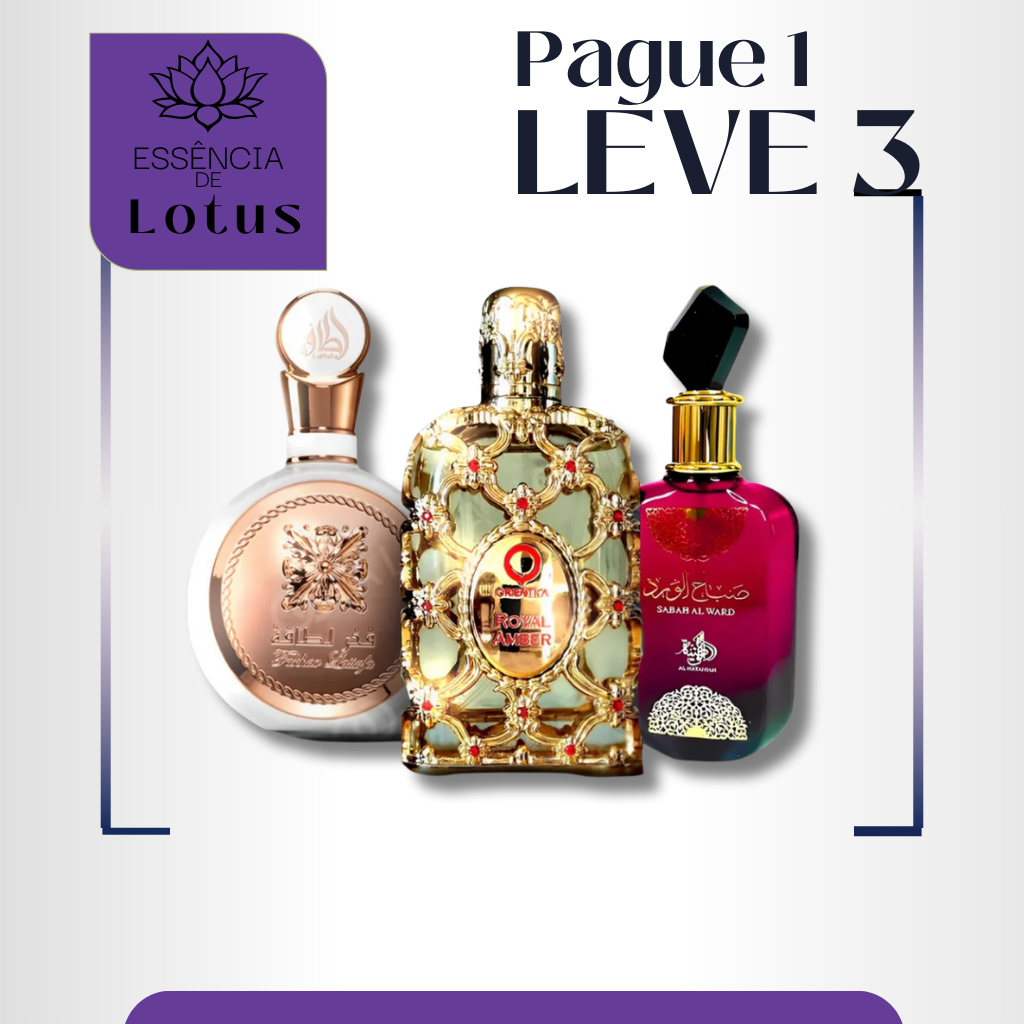 PROMOÇÃO COMPRE 1 LEVE 3 - Sabah Al Ward, Fakhar e Royal Amber - Queima de Estoque🔥  - 100ml Cada