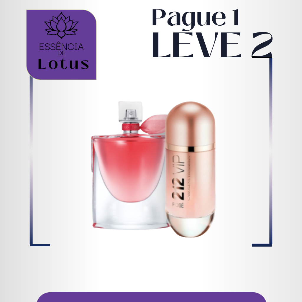 Combo EMPODERADA [PAGUE 1 LEVE 2] La Vie + 212 Vip Rosé (100ml cada) - Frete Grátis - Envio Imediato