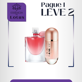 Combo EMPODERADA [PAGUE 1 LEVE 2] La Vie + 212 Vip Rosé (100ml cada) - Frete Grátis - Envio Imediato