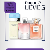 Combo de 3 Perfumes Femininos La Vie est Belle, Mademoiselle e Light Blue 100ml