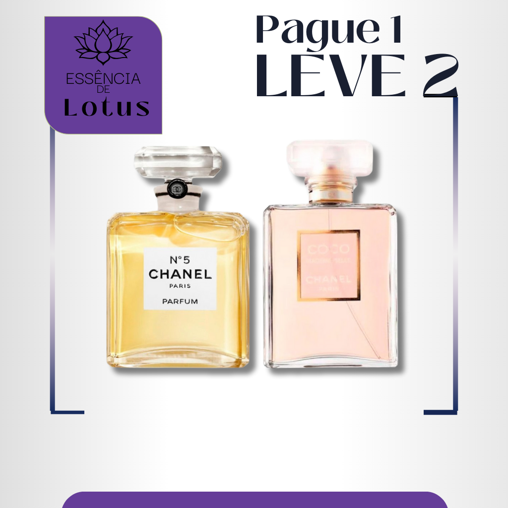 Combo de Perfumes Mademoiselle e N° 5 Channel