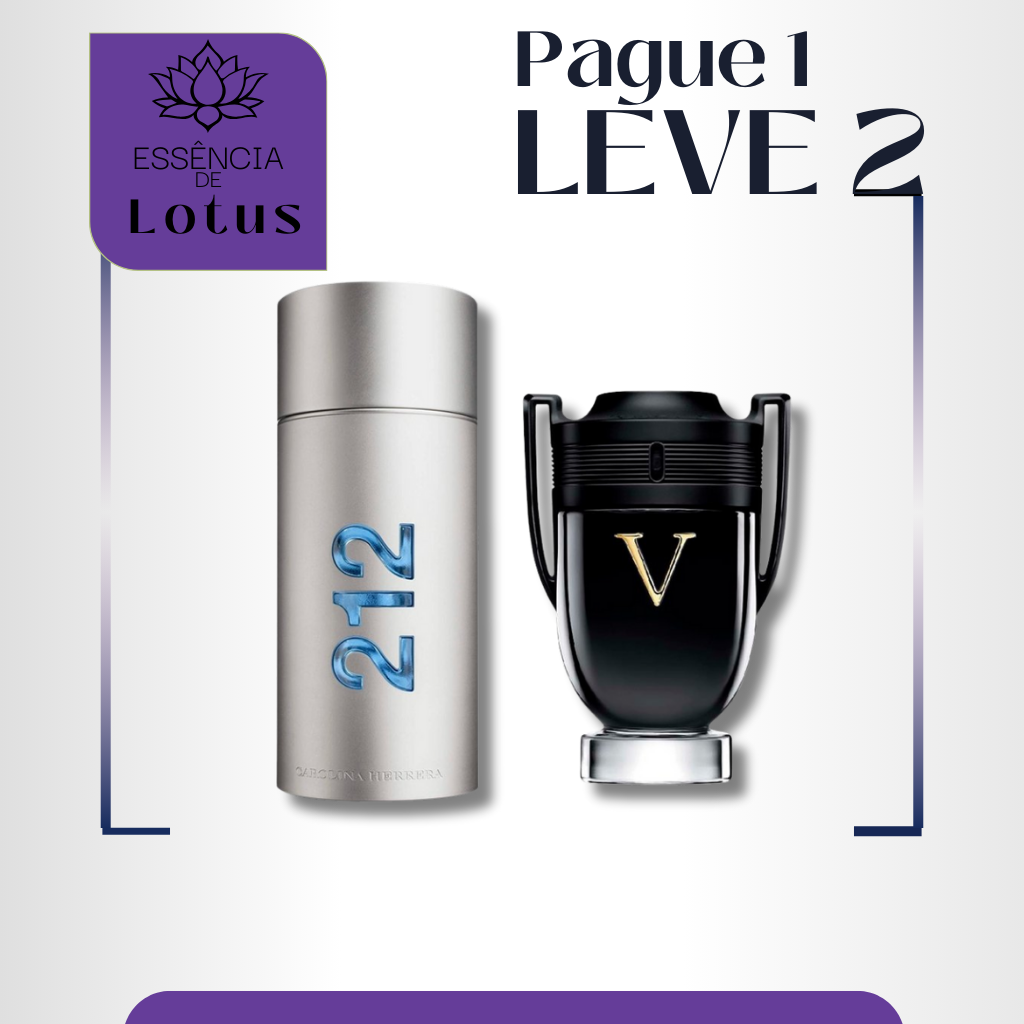 Combo de Perfumes Masculinos 212 MEN e Invictus Victory